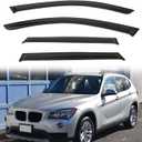 Rain Guards Compatible with 2009-2015 BMW X1 E84 Tape-On 4-Door Side Window Visor Wind Deflector Vent Visors Car Accessories