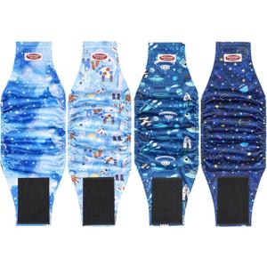 Washable Belly Bands for Male Dogs (Pack of 4), Dog Belly Band Male, Male Dog Diapers Reusable, Washable Dog Belly Wrap, Small