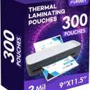 300 Pack Laminating Sheets, 3 Mil, 9 x 11.5 Inches Thermal Laminating Pouches Lamination Sheet Paper for Laminator, Clear, Letter Size, Office and School Supplies