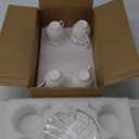 tea cups and saucers ceramic coffee mug 6oz for Coffee, Latte, Cafe Mocha and Tea-Set of 4, White