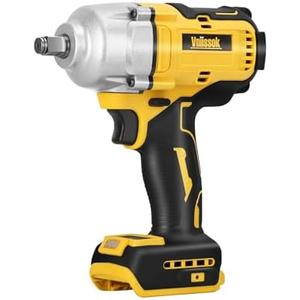 Cordless Impact Wrench 1/2 inch for Dewalt 20V Battery, 1000N.m Impact Driver High Torque Brushless Electric Impact Gun Includes LED Work Light for Car/Truck RV/Mower (NO Battery/Charger)