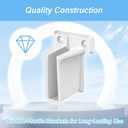 2 x NIIIYTYB 4Pcs Closet Shelf Brackets Wire End Bracket Holders for Closetmaid Shelving Wall Mount Support Hardware with Plastic Caps Closet Shelf Bracket Set for Rubbermaid Closet System