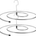 Ciieeo Rotating Sheet Hanger 2-Pack Spiral Drying Rack for Bed Sheets Blankets Quilts Towels Space-Saving Laundry Drying Hanger 16.53 X 15.74 X 0.39 in, 42.00X38.00X17.00CM