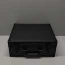 Azamou Toploaders Storage Box for 3" x 4" 35pt Rigid Cards, Trading & Sports Cards, Graded & Rating Cards, with 7 DIY Sponge Partitions (Holds 600+ Toploaders, M600Black)