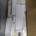 CAROTE 11 Pieces Knife Set with Block for kitchen, Stainless Steel Razor-Sharp Blade, Triple Riveted Ergonomic Handle, Wooden Magnetic Block, Essential Knife Block Set, Beige (White-WS)