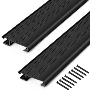 Threlaco 1 Pack 36 Inch Door Threshold Extender Strip, Black