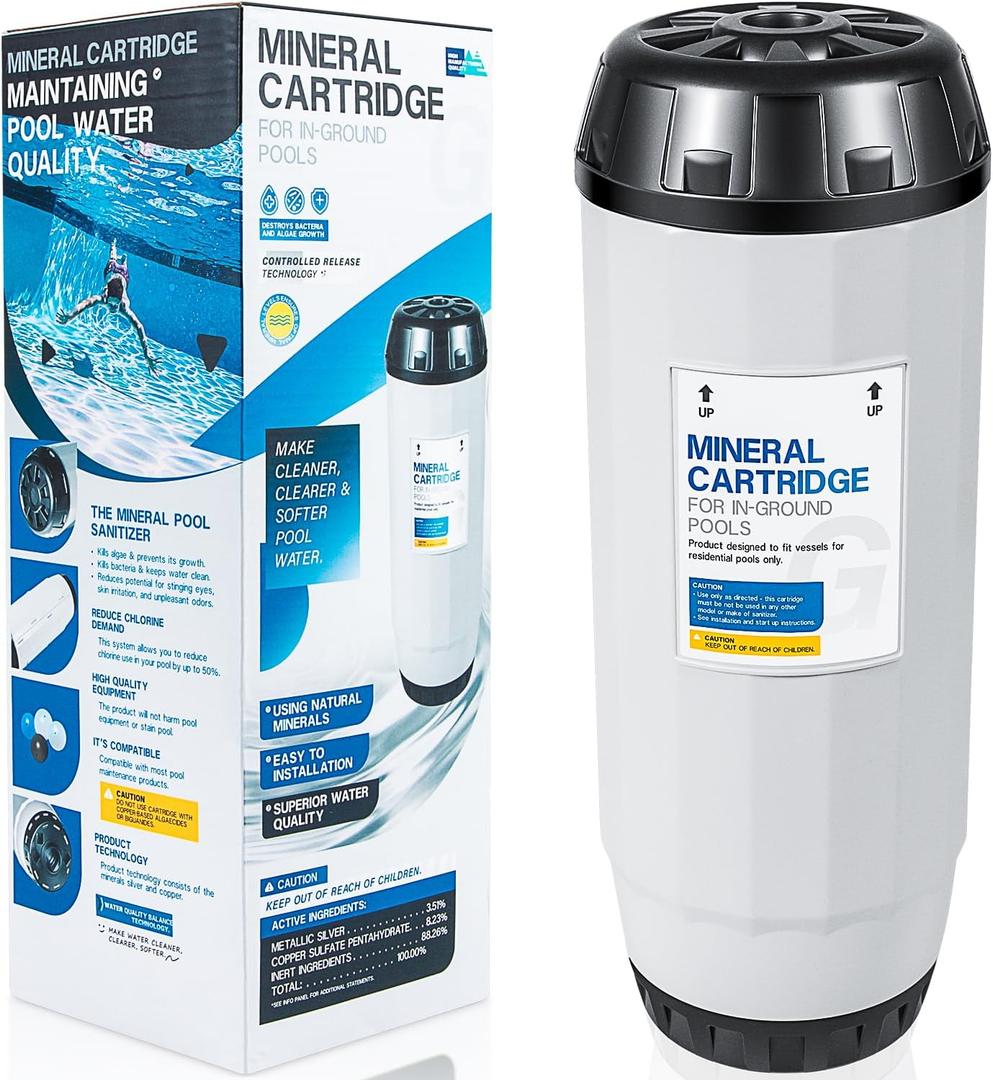 Replacement For Nature2 G35 Mineral Cartridge W28135 N2CG35 W26735 for All Zodiac Limited & Professional G or Pro G Plus Vessel Inground Swimming Pool System W25904 & W20011 Pools Up To 35,000 Gallons