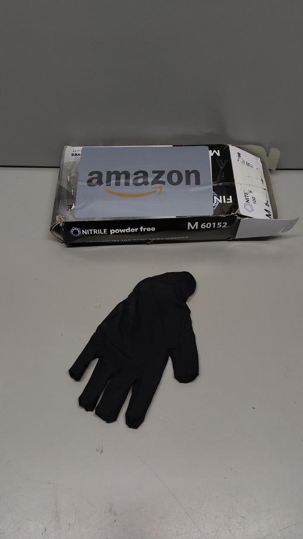 Medical Soft Max™ Black Nitrile Disposable Gloves, 100 Pcs, Latex-Free & Powder-Free Food Safe Food Prep Exam Gloves