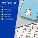 Avery TrueBlock Matte White Round Labels, Sure Feed Technology, 1.5" Diameter, 500 Matte White Labels, Print-to-The-Edge, Laser/Inkjet Printable, Great for Making Stickers or Product Merchandising