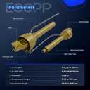 ECCPP [40.55"-27.56" ] PTOShaft,1-3/8" PTO Drive Shaft,Series 1 Tractor PTO Shaft, 16-25Pk, Yellow pto drive shaft,Suitable for small and medium-sized vehicle models