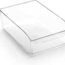 BINO | Plastic Storage Bins, Medium | THE CURVE COLLECTION | Multi-Use Organizer Bins | Storage Containers Kitchen, Pantry and Home Organization | Fridge Organizers | Pantry Organization and Storage