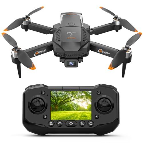 F205 Drone with 2.4" Screen, Brushless Motor FPV Drone with Camera for Adult, Auto-Hover, Gesture Control, 8GB SD Card with Card Reader, One-Key Start for Beginner