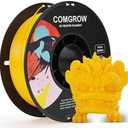 Comgrow PETG 3D Printer Filament 1.75mm, High Precision and Tough 3D Printer Filament 1kg (2.2LBS), Dimensional Accuracy +/- 0.02 mm, Fit Most 3D Printers Yellow