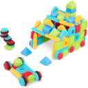 Battat Bristle Blocks STEM Interlocking Building Blocks 112 Pieces Playset Developmental Toys for Toddlers & Kid Basic Builder Set 2+ Years