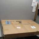 Coffee Table for Living Room Mid Century Modern Center Table with Glass Top and Wood, Brown/Walnut (36 Inch)