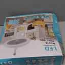 Silent Socket Fan Light - Screw-in Ceiling Fan Light Socket, LED Bulb Fan, Ceiling Fan Light with Light and Remote Control for Kitchen Bathroom Storage Garage (White)