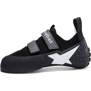 Climbing Shoes for Men Women Entry-Level All-Around Rock Climbing Shoes for Gym Bouldering and Sport Climbing 10 Narrow Women/9 Narrow Men, Black White
