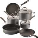 Circulon A1 Series with ScratchDefense Technology Nonstick Induction Cookware/Pots and Pans Set, 9 Piece, Graphite