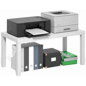 Furinno CLASSIC Coffee Table, Modern Rectangle Printer Stand, White