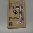 Panasonic Womens Facial Hair Remover and Eyebrow Trimmer with Pivoting Head, Includes 2 Gentle Blades for Brow and Face and 2 Eyebrow Trim Attachments, Battery-Operated  ES2113PC (5 Piece Set, Pink)