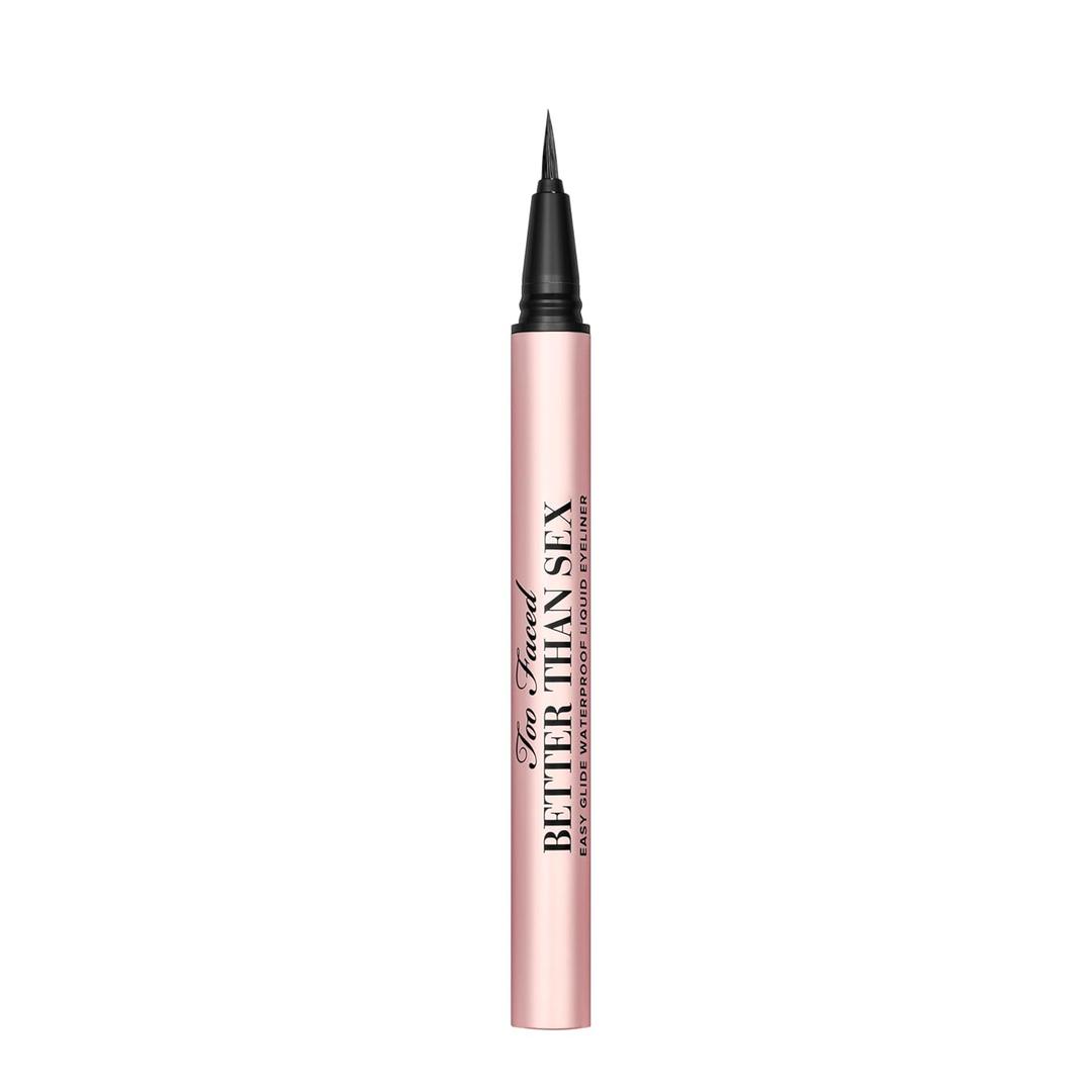Too Faced Better Than Easy Glide Liquid Eyeliner | Flake & Waterproof Liquid Eyeliner For Intense Pigment, 0.02 Fl Oz, Black