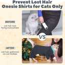 Cat Hair Sticky Onesie, Prevent Hair Loss Cat Pajamas, Long Sleeves Anti-Licking & Skin Disease Recovery Suit for Cats, Sphynx Clothes Costumes Outfits for Pet