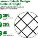 AMAGABELI GARDEN & HOME Garden Trellis 2 Pack 71x20 Heavy Duty Rustproof Wall Trellis for Climbing Plants Outdoor Metal Decoration Large Trellis for Potted Plants Support Trellis Roses Black