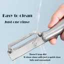 Multifunctional Vegetable Peeler,Zero Flex Peeler with Wooden Handle and Bottle Opener,Stainless Steel Kitchen Tool Suitable for All Kinds Of Vegetables and Fruits