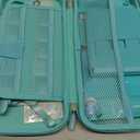 Younik Switch Accessories Bundle, 17 in 1 Blue Switch Accessories Kit for Girls Include Switch Carrying Case, Adjustable Stand, Protective Case for Switch Console & J-Con(Blue)