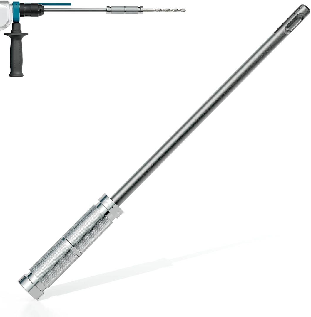 SDS Plus to SDS Plus Adapter with 3.74 Extension Shaft, Electric Extension Tool Kit for Rotary Hammer Adapted Tools, Drill Bit, Hole Saw