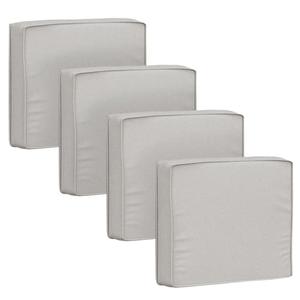 Jadoxy Outdoor Cushion Covers 2 Pack Waterproof&Fade Resistant Zipper Patio Furniture Cushion Covers for Couch,Sofa,Chair (Replacement Covers Only) (19×19×3, Light Gray)