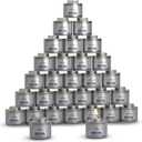 30 Pack - 2+ Hour Chafing Fuel Cans for Food Warmers & Chafing Buffet Trays Odorless, Smokeless, Long Burn Wick, Easy Lighting, Liquid Fuel, Indoor Safe Buffet Fuel