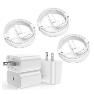 iPhone Fast Charger 6 Pack 3 pcs Apple Type C Wall Charger Block with 3 pcs 6FT Long USB C to Lightning Cable Fast Charging Cord for iPhone 14 13 12 11 Pro Max/SE 2022/ipad