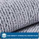 PURRUGS Machine Washable Kitchen Rug Set [2 PCS] (24" x 36"+ 24" x 60"), Non-Slip/Skid Kitchen Runner Rugs & Floor Mats, Super Absorbent Soft Area Rugs for Sink, Kitchen & Laundry, Grey