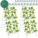 Garden Trellis Cucumber Trellis A Frame Trellis Metal Trellis for Climbing Plants Outdoor Vegetables Flowers, Pack of 1