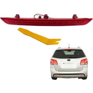 92750-2P000 3rd Third Brake Light Fit for Kia Sorento 2009 2010 2011 2012 2013 2014 2015 Replace 927502P000 Replacement High Mount Stop Lamp Full LED Rear Center Waterproof Stop Light