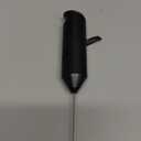 Double Whisk Milk Frother, Handheld Electric Blender stick, Drink Mixer with Food Grade Stainless Steel Stirrer, Battery Operated Foam Maker for Coffee, Cappuccino, Frappe, Matcha, Hot Chocolate Latte (Black)