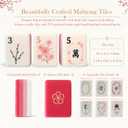 160-Tile American Mahjong Set with 4 Racks, Mat & Travel Tote, Large Bag