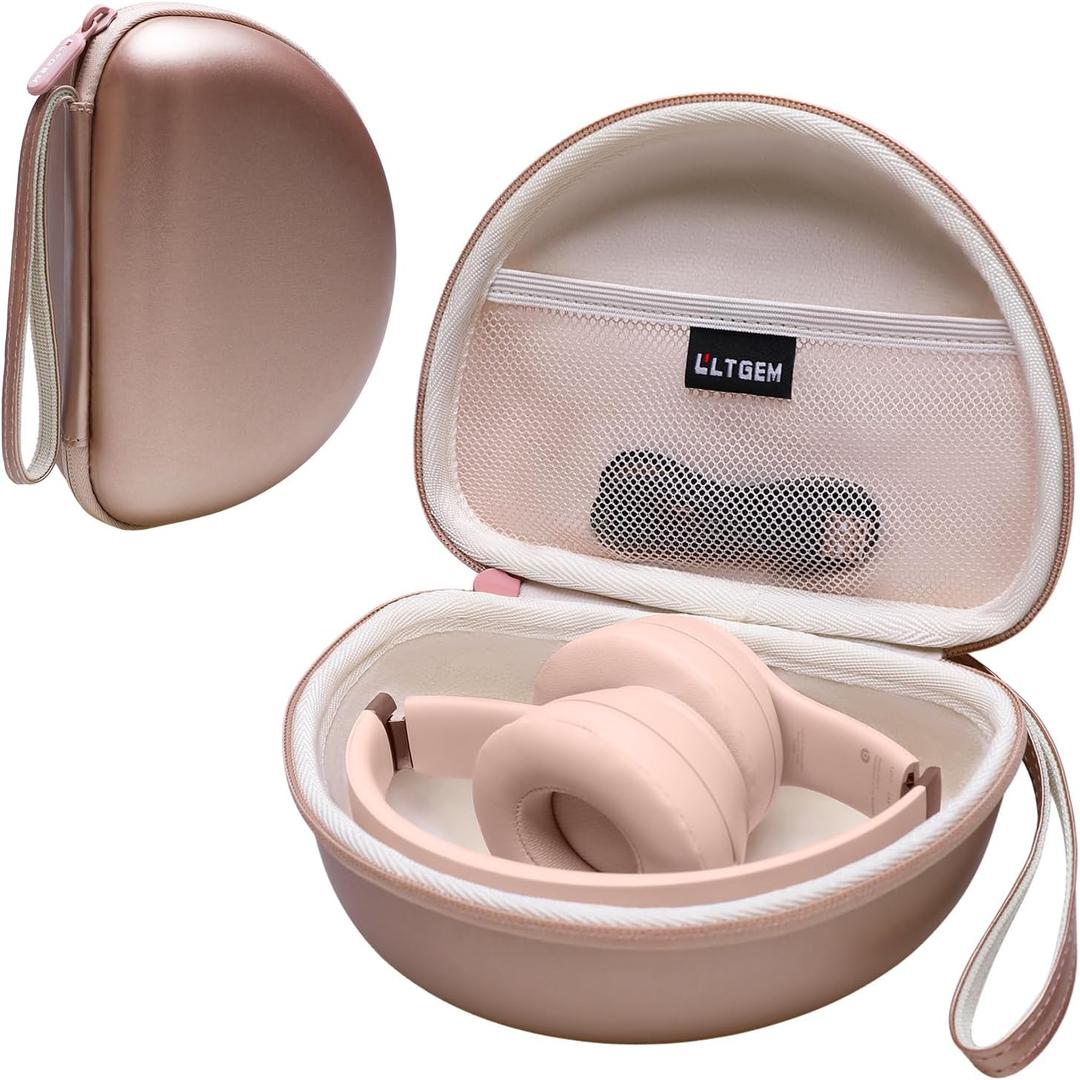 LTGEM Case Compatible with Beats Solo 4 / Studio Pro/Studio 3 / Solo 3 On-Ear Headphones, Champagne(Case Only)