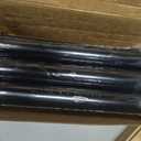Industrial Stair Railing Metal Hand Rails for Indoor Stairs Wall Mount Staircase Handrails 1.5" Pipe Stair Handrail for Steps Black Aluminum Stairway Railing for Outdoor & Indoor Stairs 8ft