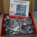 City Hospital Toy Building Set with LED Lighting, Compatible with Lego, Modular Three-Story Architecture Set for Adults, Gift Idea for Kids Ages 10 and Up (1350 Pieces)