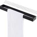 KES Self Adhesive Towel Bar 16-Inch Modern Towel Holder Stick on Towel Rack for Bathroom No Drilling Holder Stainless Steel Matte Black, A23000S40DM-BK