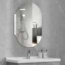 24 x 36 inch Bathroom Medicine Cabinet Frameless Oval Mirror Medicine cabinets with Mirror for Bathroom, Recessed or Surface Mounted Installation