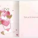 2 x Romantic Valentines Day Cards Gifts for Him Her, Sweet Valentines Day Card Gift for Husband Wife Boyfriend Girlfriend, Thank You for Being Mine. (V2525)