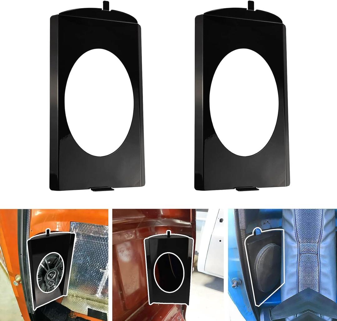 Speaker Brackets Behind Seat 6x9 fit for Chevy C10 1973-1987 Squarebody for 6x9 Speaker, Black