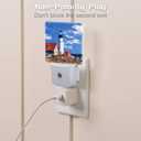Beautiful White Lighthouse Night Light Plug into Wall, Ocean Seaside Lighthouse Dusk to Dawn Night Light Plug in,0.5w Energy Saving Sleep Friendly Nightlight for Kids Boys Girls Home Decor (Color2)