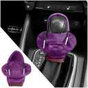 YGDMD Car Gear Shift Cover, Cute Gear Shift Knob Cover with Fashionable Mini People Design, Universal Gears Shifts Hoodie for Most Car Gears Shifts Levers Cars Interior Accessories (Purple)