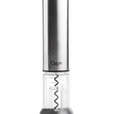 Ozeri Pro Electric Wine Bottle Opener with Wine Pourer, Stopper, Foil Cutter and Elegant Recharging Stand (Silver)