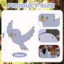 25 Pcs Princess Gray Party Decor Princess Theme Party Favors Blue Bird Hanging Ornament 11.81 Inch Bluebird Paper Cutouts for Craft Home Birthday Supplies