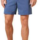 Amazon Essentials Men's Classic-Fit 7" Comfort Stretch Chino Short (33, Dark Blue)